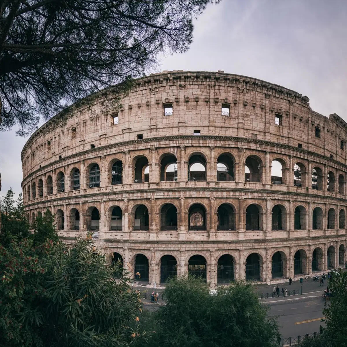 Coliseu de Roma ao entardecer